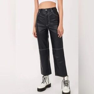 Free People The It Factor Vegan Leather Pants